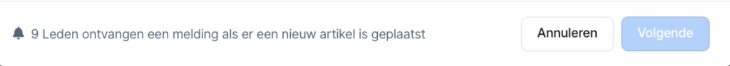 aantal leden melding